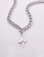 Fashion Silver Cross Chain Necklace
