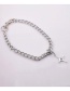 Fashion Silver Cross Chain Necklace