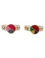 Fashion Color-2 Copper Plated Real Gold Dripping Open Ring