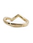 Fashion Gold Irregular Copper Inlaid Color Zirconium Wave Ring