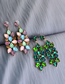 Fashion Ab Color Alloy Diamond-set Geometric Shape Ear Studs