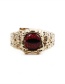 Fashion Red Copper Gem Eye Ring