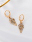 Fashion Gold Alloy Grimace Earrings