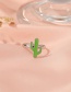 Fashion Silver Cactus Open Ring