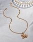 Fashion Golden Apple Inlaid Zirconium Fruit Strawberry Necklace