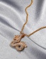 Fashion Gold Diamond Dragon Necklace
