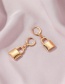 Fashion Gold Metal Lock Ear Ring
