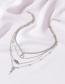 Fashion Gold Multilayer Diamond Moon Eye Tassel Necklace