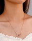 Fashion Rose Gold Diamond 520 Necklace