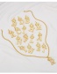 Fashion E Copper Micro-inlaid Zirconium Letter Crown Pendant Accessories