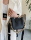 Fashion Black Acrylic Thick Chain Large-capacity Wide-shoulder Crossbody Bag