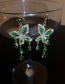 Fashion Butterfly Diamond Butterfly Tassel Earrings