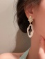Fashion Silver Asymmetric Acrylic Stud Earrings