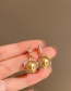 Fashion Gold Diamond-studded Pearl Earrings