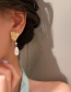 Fashion Gold Irregular Pearl Tassel Stud Earrings