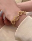 Fashion Gold Crystal Mesh Chain Bracelet