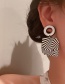 Fashion Spin Geometric Acrylic Mesh Flower Earrings