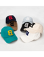 Fashion White B Letter Curved Brim Baseball Cap