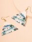 Fashion White Triangle Ocean Earrings