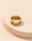 Fashion Gold Alloy Love Emoji Tai Chi Ring