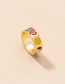 Fashion Gold Alloy Love Emoji Tai Chi Ring