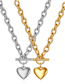 Fashion Gold Ot Buckle Chain Titanium Steel Necklace