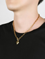 Fashion Gold Ot Buckle Chain Titanium Steel Necklace