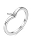Fashion Rose Gold Titanium Steel Four-color Geometric Arc Ring