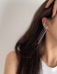 Fashion Silver Zirconium Tassel Ear Clip