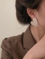 Fashion White Alloy Heart Earrings