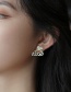 Fashion Gold Color Butterfly Inlaid Zirconium Earrings