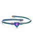 Fashion K Stainless Steel 26 Letters Color Cable Wire Bracelet