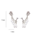 Fashion Silver Color Color Alloy Inlaid Pearl Geometric Earrings