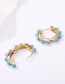 Fashion Color Round Pearl Earrings