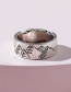 Fashion Silver Color Carved Mountain Broadside Ring