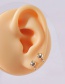 Fashion Ear Clip Metal Geometric Round Bead Ear Clips