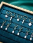 Fashion Style Five Alloy Pearl Oval Earrings