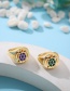 Fashion Purple Alloy Dripping Turtle Ring
