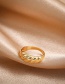 Fashion R251 Twill Large Croissant Ring Closed Ring