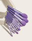 Fashion Purple 11 Makeup Brushes-long Tube-full Purple
