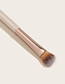 Fashion Champagne Gold Makeup Brush Single-double Head-champagne Gold-eye + Cover