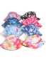 Fashion Color Tie-dye Butterfly Print Double-sided Fisherman Hat