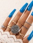 Fashion Gold Color Alloy Cross Geometric Ring Set