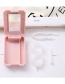 Fashion Strawberry With Flowers Soft Plastic Cartoon Contact Lens Case