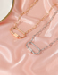 Fashion Gold Color Alloy Chain Oval Turnbuckle Necklace