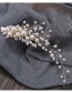 Fashion White Pearl Leaf Hairpin