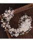 Fashion White Pearl Flower Side Comb