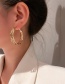 Fashion Gold Color Geometric Polygon Circle Ear Ring