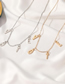 Fashion Gold Color Alloy Alphabet Tassel Necklace