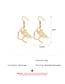 Fashion Silver Color Abstract Portrait Hollow Line Earrings